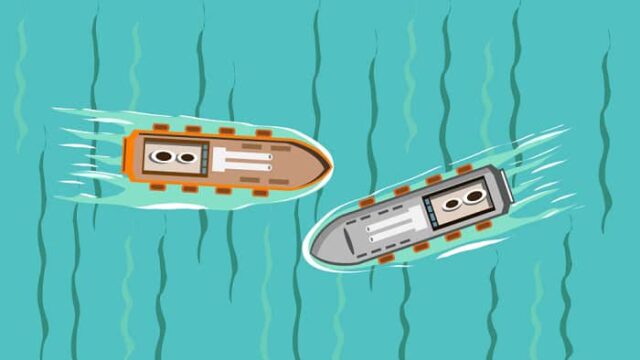 what should you do to avoid colliding with another boat